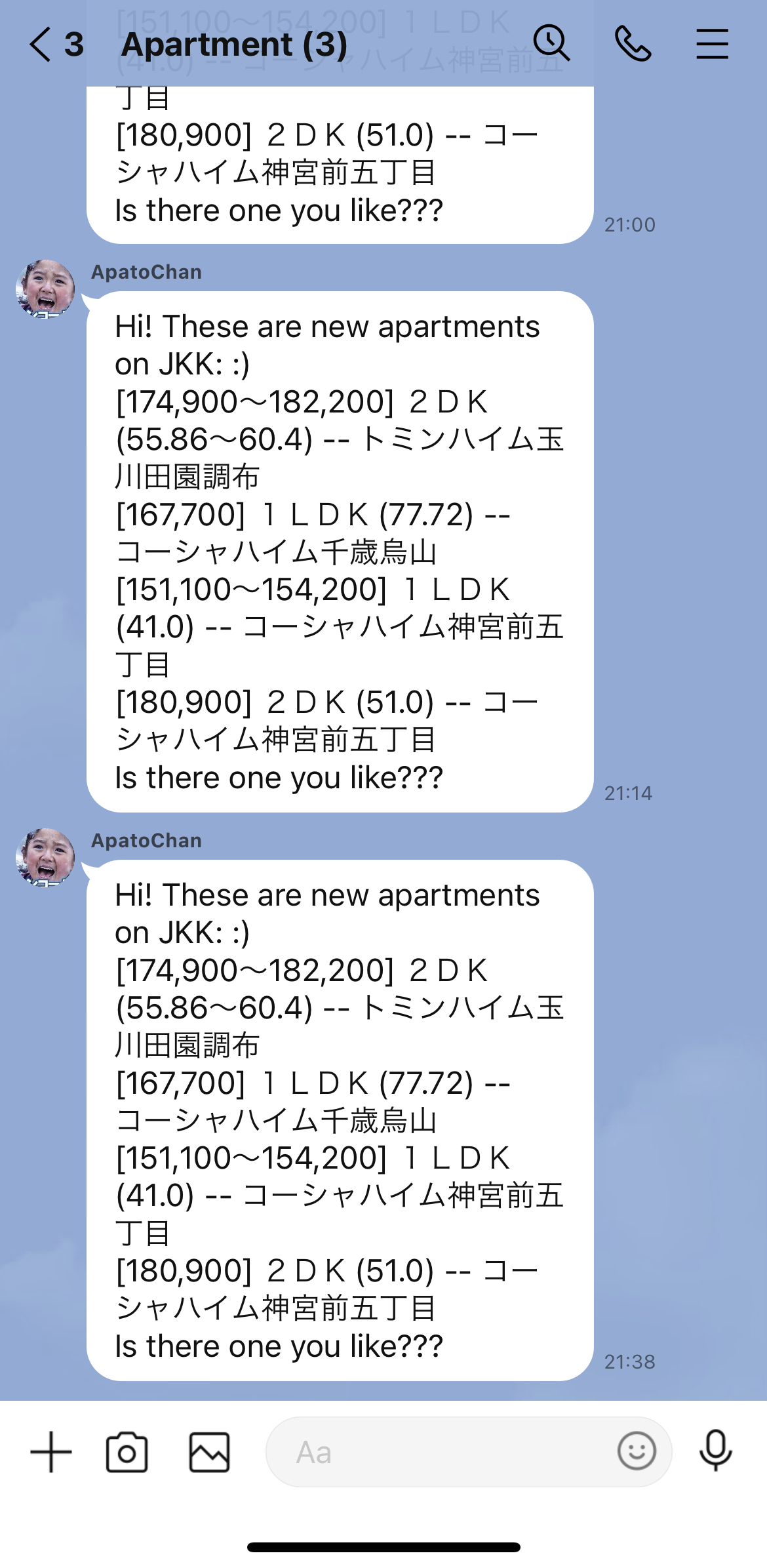 Apartment bot in action